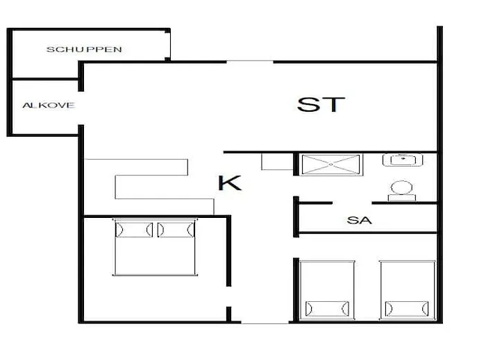 Dom wakacyjny 4 Person In Hemmet-by Traum *